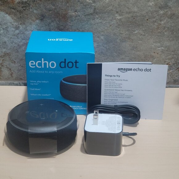 Amazon Echo Dot 3rd Gen Smart Speaker with Alexa NIB 2018 - Picture 2 of 7